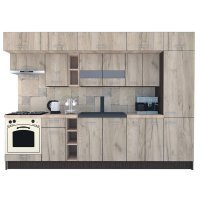 Bucatarie BIGMAR 310 A Wenge / Decor K002